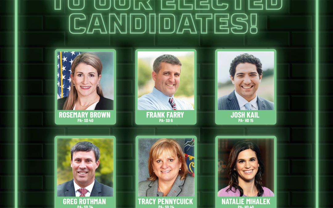 What’s making PA stronger – Congratulations to our endorsed candidates!